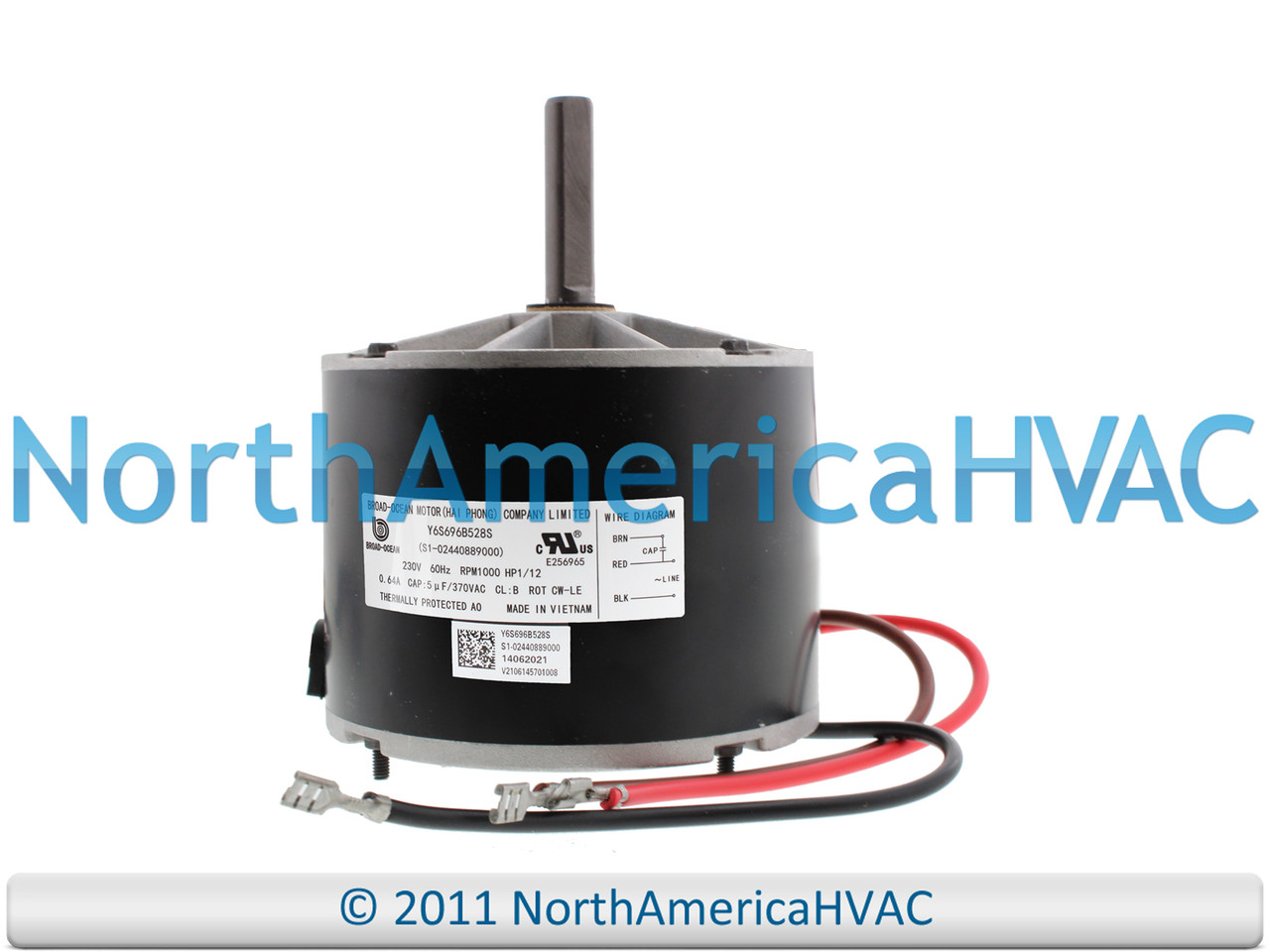 OEM York Luxaire Coleman 1/12 HP 230V Condenser Fan Motor